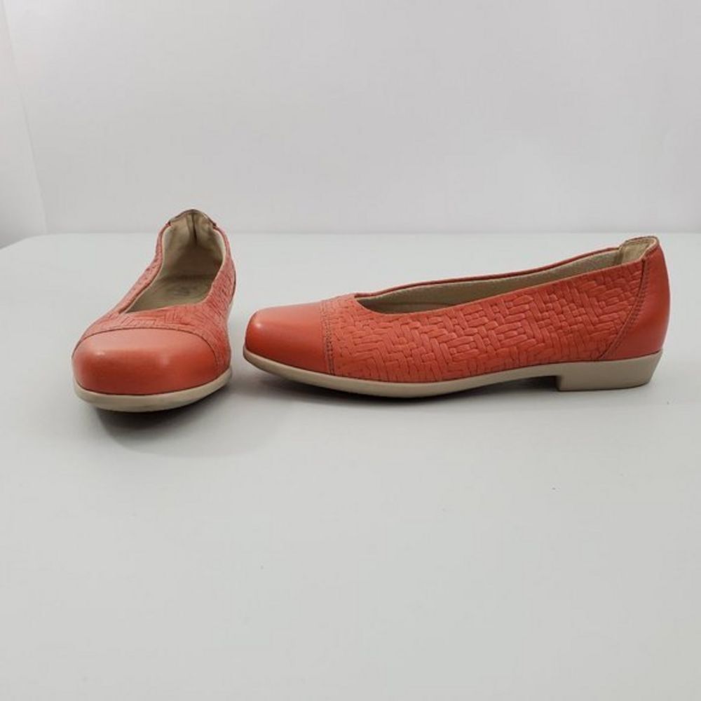 SAS Maui Loafer 6.5 M Orange Weave Comfort Leather‎